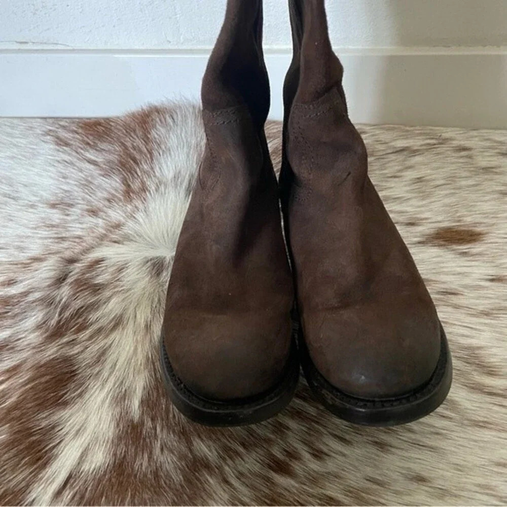 FRYE AUTUMN SHIELD TALL WOMEN’S SUEDE SLIP ON CASUAL DRESS BOOT-SIZE 5.5 B - Picture 6 of 16